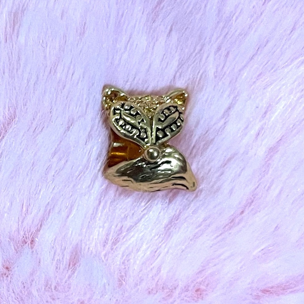 Gold Fox Charm